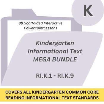 Preview of Kindergarten Informational Text Mega Bundle (Covers all Nonfiction Standards)