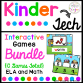 Kindergarten Interactive Games Bundle {Math and Language Arts}