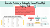 Kindergarten Interactive High Frequency Word Activities on
