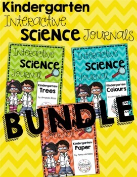 Preview of Kindergarten Interactive Journal Total Bundle {Science, SS, and Health}