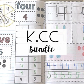 Preview of Kindergarten Math Journal - Counting and Cardinality Bundle