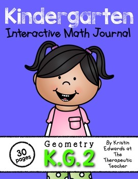 Preview of Kindergarten Interactive Math Journal {K.G.2}