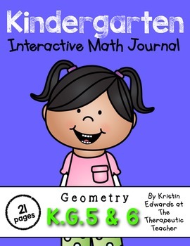 Preview of Kindergarten Interactive Math Journal {K.G.5 & K.G.6}