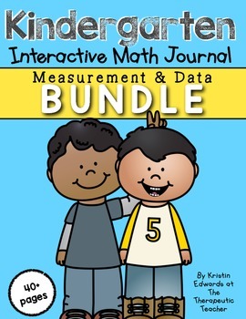 Preview of Kindergarten Interactive Math Journal {Measurement & Data BUNDLE}