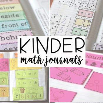 Preview of Kindergarten Math Journal YEAR LONG BUNDLE