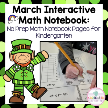 Preview of Kindergarten Interactive Math Notebook: A Month of Activities- March