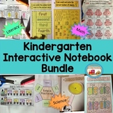 Kindergarten Interactive Notebooks Bundle~Literacy, Math, Science