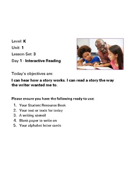 Preview of Kindergarten Interactive Reading