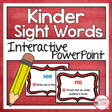 Interactive Kindergarten Sight Word Practice and Sight Wor