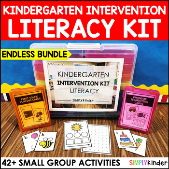 Preview of Kindergarten Reading Intervention Kit, Literacy Centers, Small Group Activities