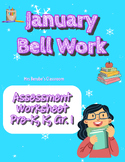 Kindergarten January Morning Bell Work - Quick Assessment