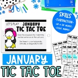 Kindergarten January Tic Tac Toe Center