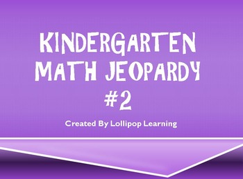 Preview of Kindergarten Jeopardy #2