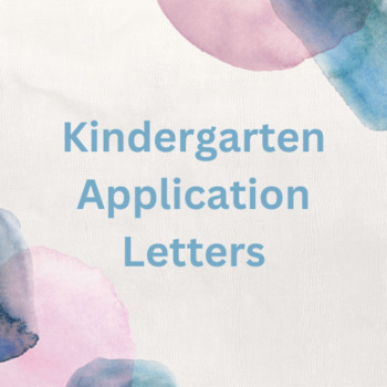 kindergarten application letter sample
