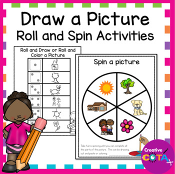 Preview of Occupational Therapy Fine Motor Journal Dice Drawing Activity Roll a Picture