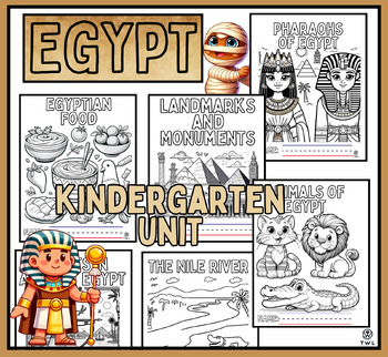 Preview of Kindergarten Journey Through Ancient Egypt Unit