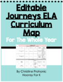 Editable Journey's ELA Curriculum Map - Kindergarten