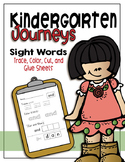 Kindergarten Journeys Sight Word Practice Sheets