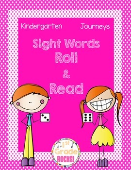 Preview of Kindergarten Journeys Sight Words Roll and Read
