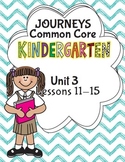 Kindergarten K Lesson Plans Journeys Common Core Unit 3 Le