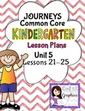 Kindergarten K Lesson Plans Journeys Common Core Unit 5 Le