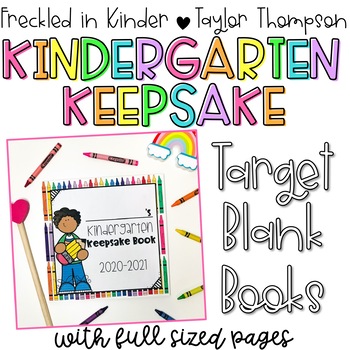 Preview of Kindergarten Keepsake for Target Blank Books