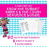 Kindergarten Know The Number Names & the Count Sequence Bundle