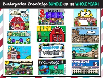 Preview of Kindergarten Knowledge Bundle For the WHOLE YEAR!