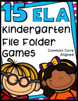 Preview of Kindergarten Language Arts File Folder Games