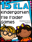 Kindergarten Language Arts File Folder Games