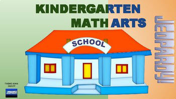 Preview of Kindergarten Language Arts & Math Jeopardy (Google Slides)