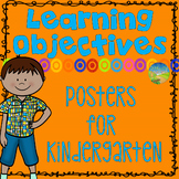 Kindergarten Learning Objectives - "I can" Posters - Class