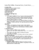 Kindergarten Lesson Plan Outline - Recognizing Patterns - 