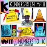Kindergarten Lesson Plans and Activities for Numbers to 10