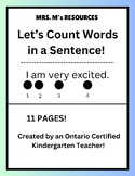 Kindergarten - Let's Count Words in a Sentence!