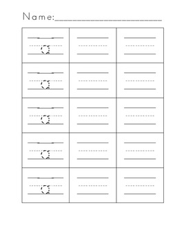 Kindergarten Letter Formation Practice Worksheets by Mrs Glasgo | TpT