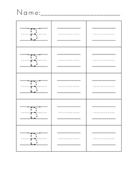 Kindergarten Letter Formation Practice Worksheets by Mrs Glasgo | TpT