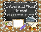 Kindergarten Letter and Word Hunts! Seek and Find Lit Center Fun!
