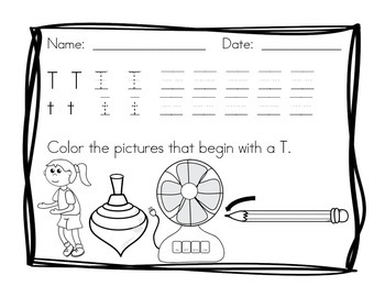 Kindergarten - Letters and Sounds Practice Pack by A Teacher Mom