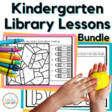 Kindergarten Library Lessons Bundle for the Whole School Year