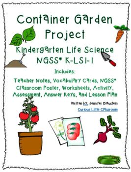 kindergarten life science container garden project by curious little classroom