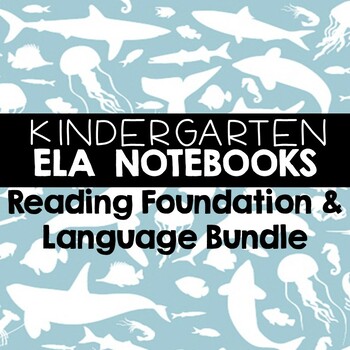 Preview of ELA Kindergarten Notebook Bundle