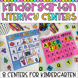 Kindergarten Literacy Centers - Beginning Sounds, CVC and Letters