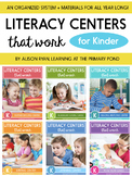 Kindergarten Literacy Centers | Complete Bundle