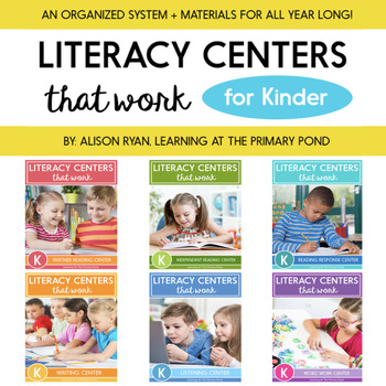 Preview of Kindergarten Literacy Centers | Complete Bundle for the Year