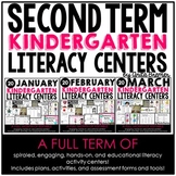 Kindergarten Literacy Centers Bundle for January-March