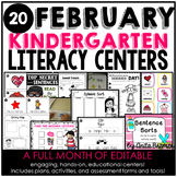 Kindergarten Literacy Centers {February}
