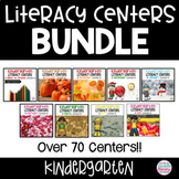 Kindergarten Literacy Centers Yearlong MEGA Bundle
