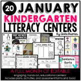 Kindergarten Literacy Centers for January