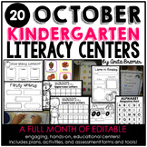 Kindergarten Literacy Centers for October